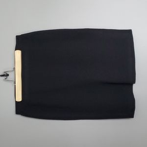 Eileen Fisher Black Wool Pencil Skirt, size Medium. Like new.
